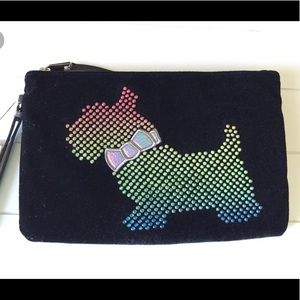 Juicycouture VelourScottieDog Wristlet/clutch NWOT